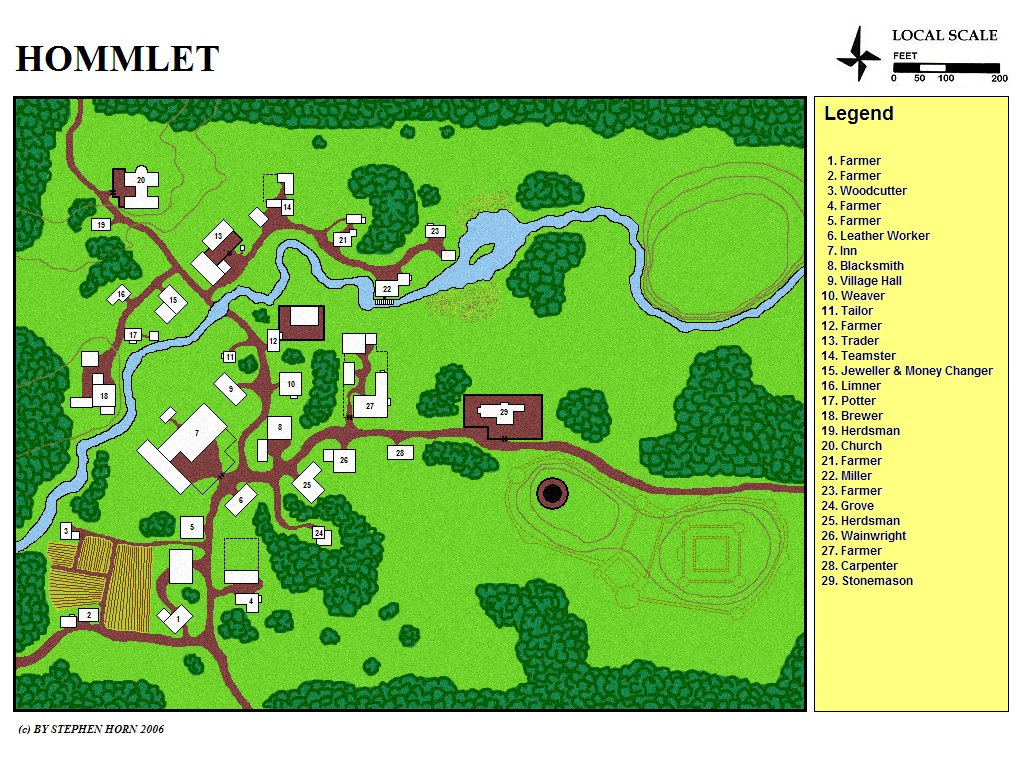 27 Village Of Hommlet Map - Maps Database Source